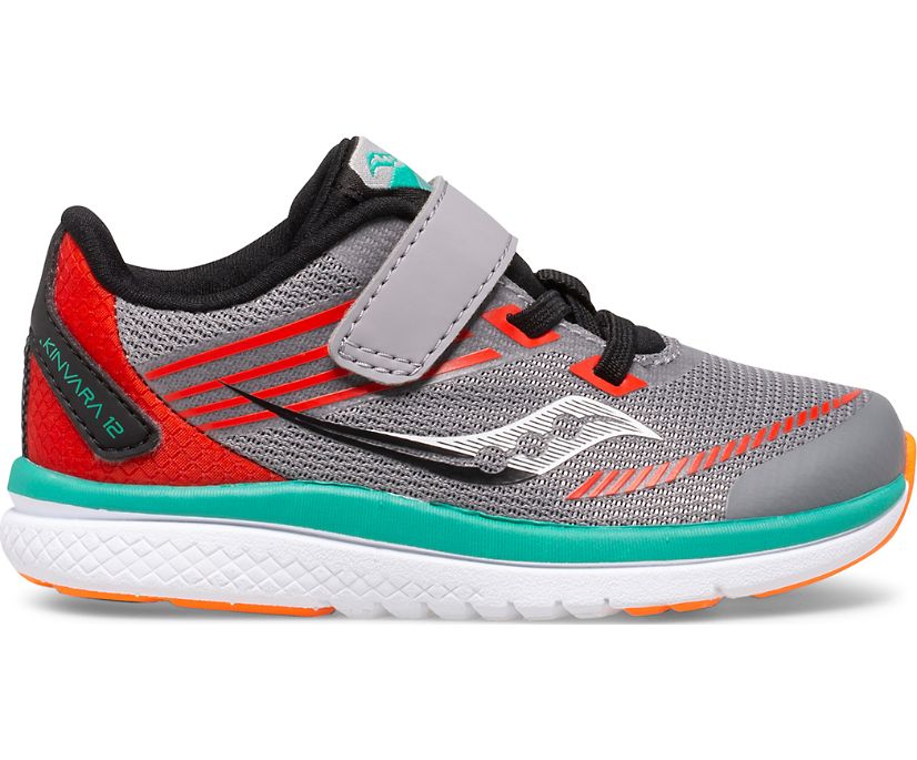 Gyerek Saucony Kinvara 12 Jr. Tornacipő Szürke Narancssárga | HU 513YXF